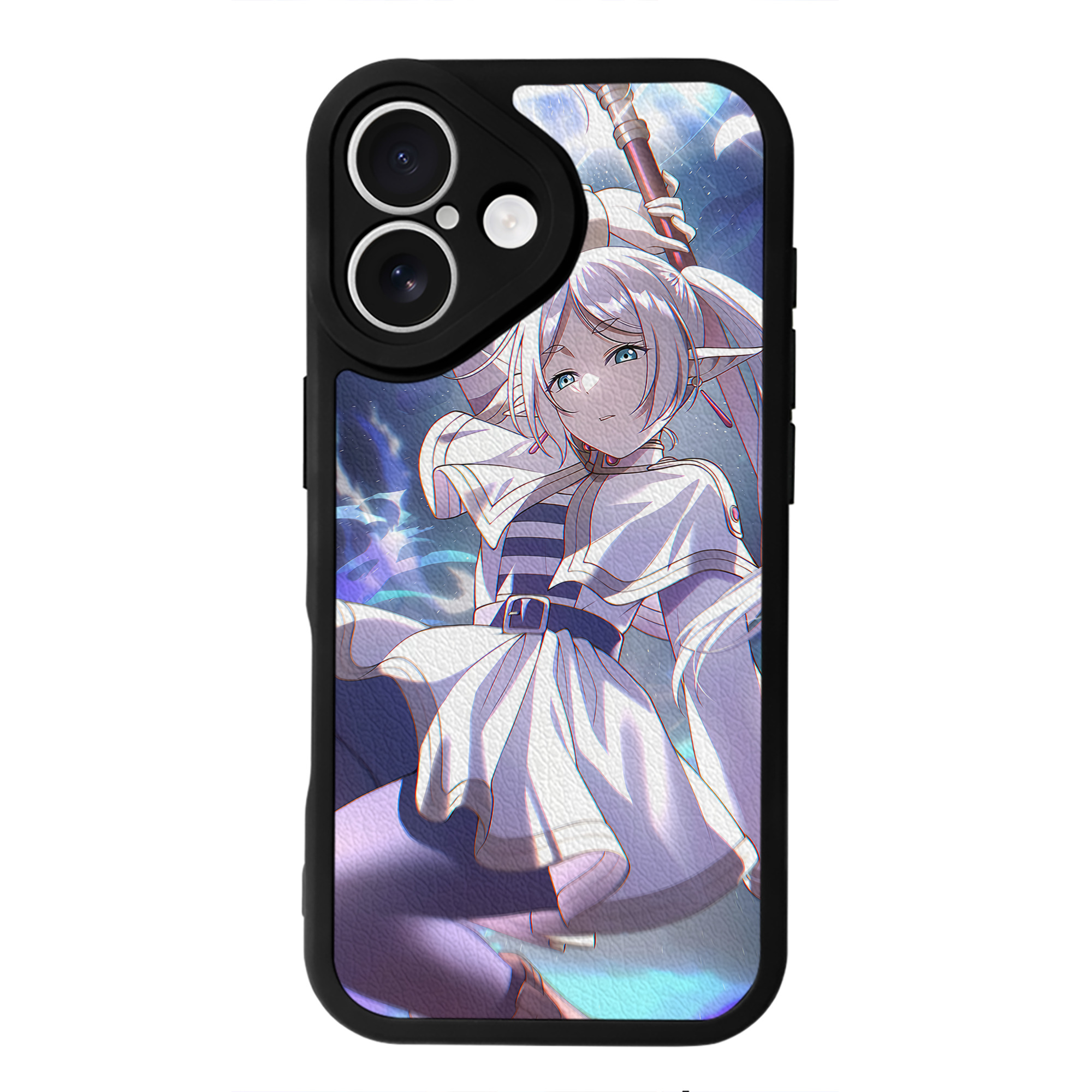 （画像用） 葬送のフリーレン Frieren 【iPhone 16シリーズ対応】シリコンスマホケース（レザー調） 材質：シリコン